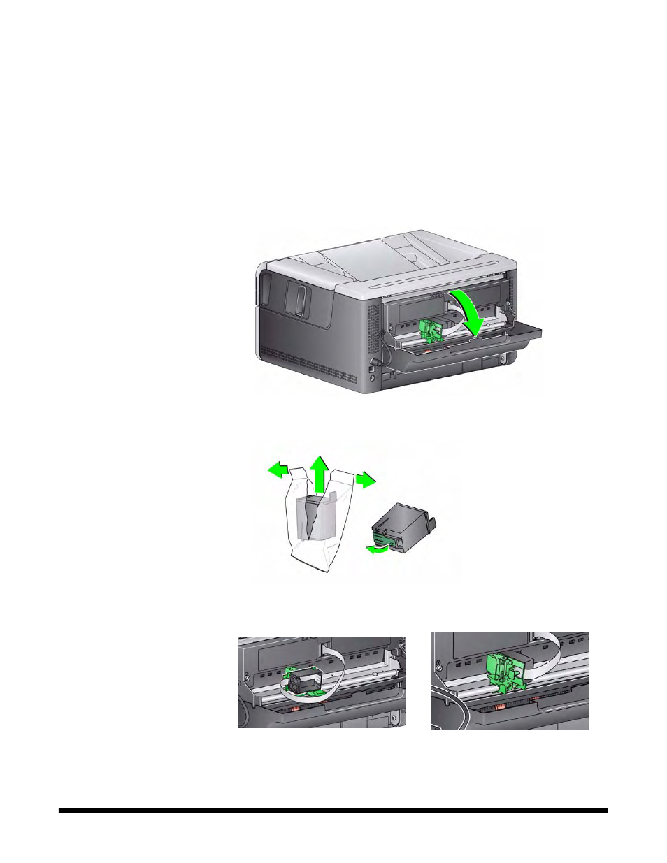 Installing/replacing the ink cartridge | Kodak I3200 User Manual | Page 23 / 50