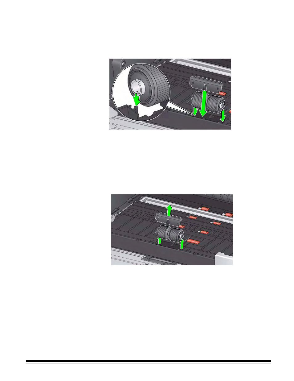 Replacing the separation roller, Replacing the separation roller tires | Kodak I3200 User Manual | Page 35 / 50