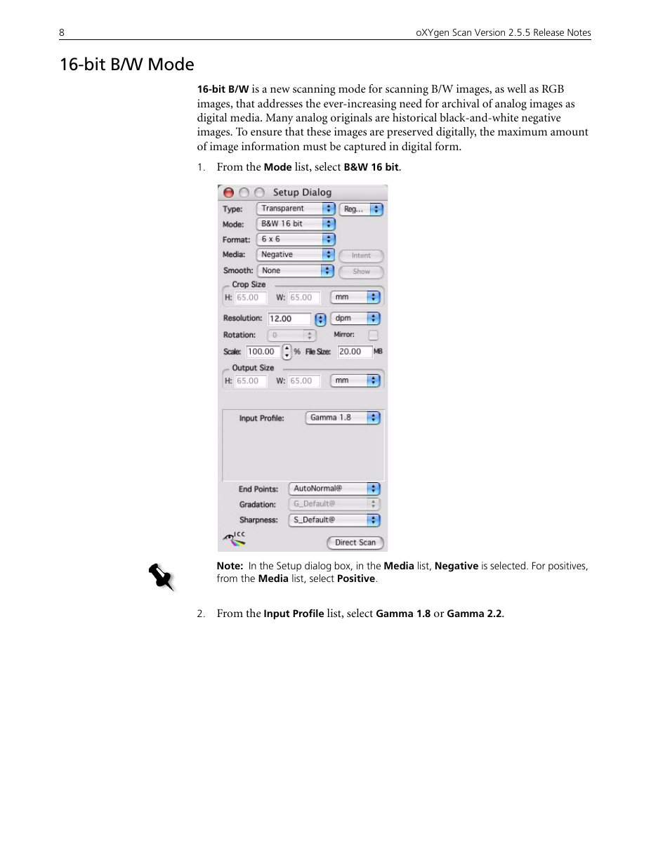 Bit b/w mode | Kodak 2.5.5 User Manual | Page 12 / 18