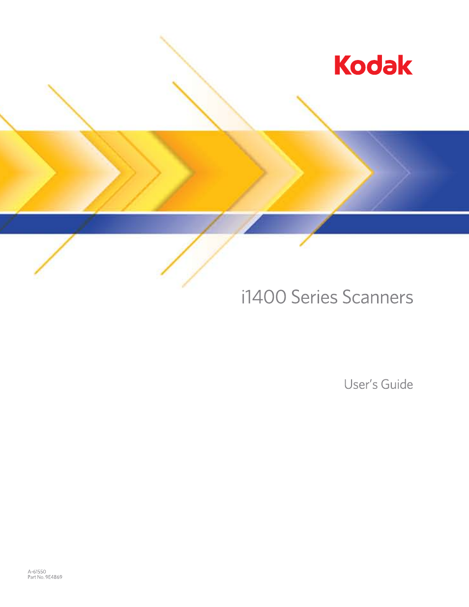 Kodak I1400 User Manual | 162 pages