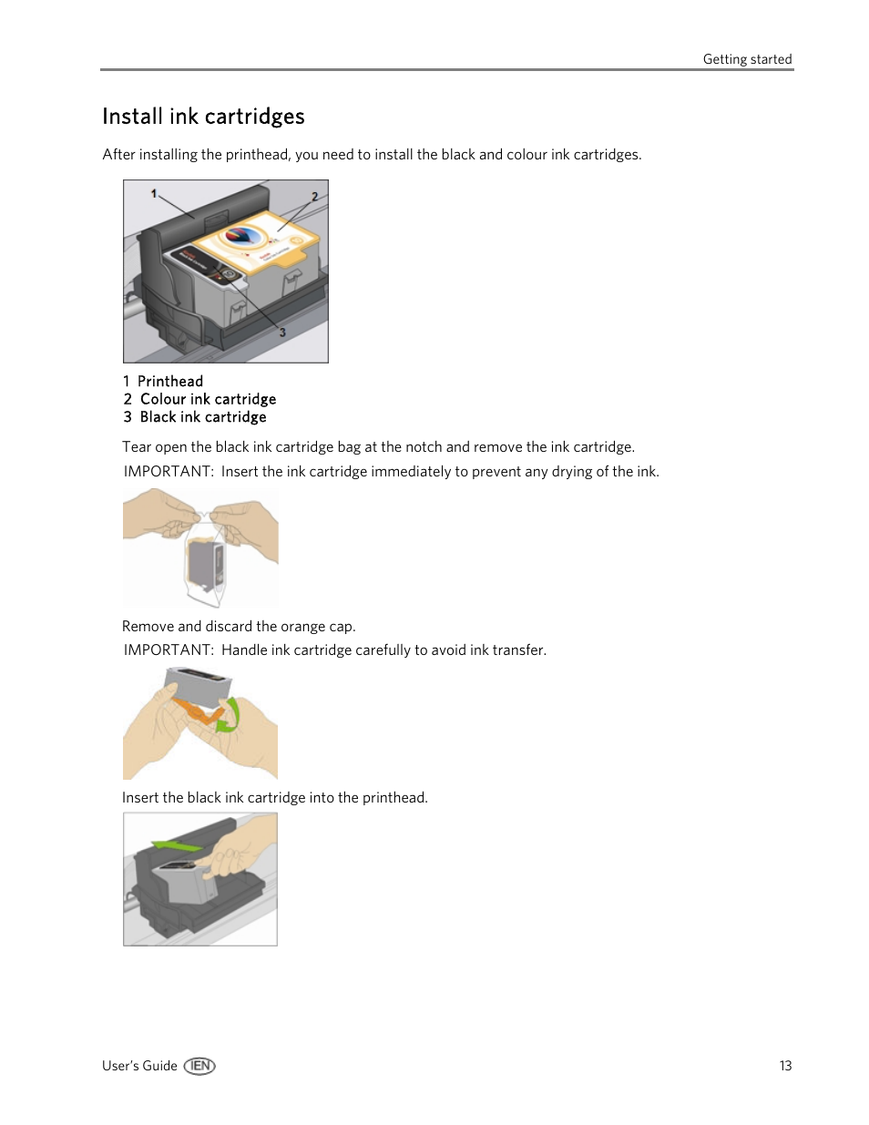 Install ink cartridges | Kodak EasyShare 5500 User Manual | Page 17 / 122