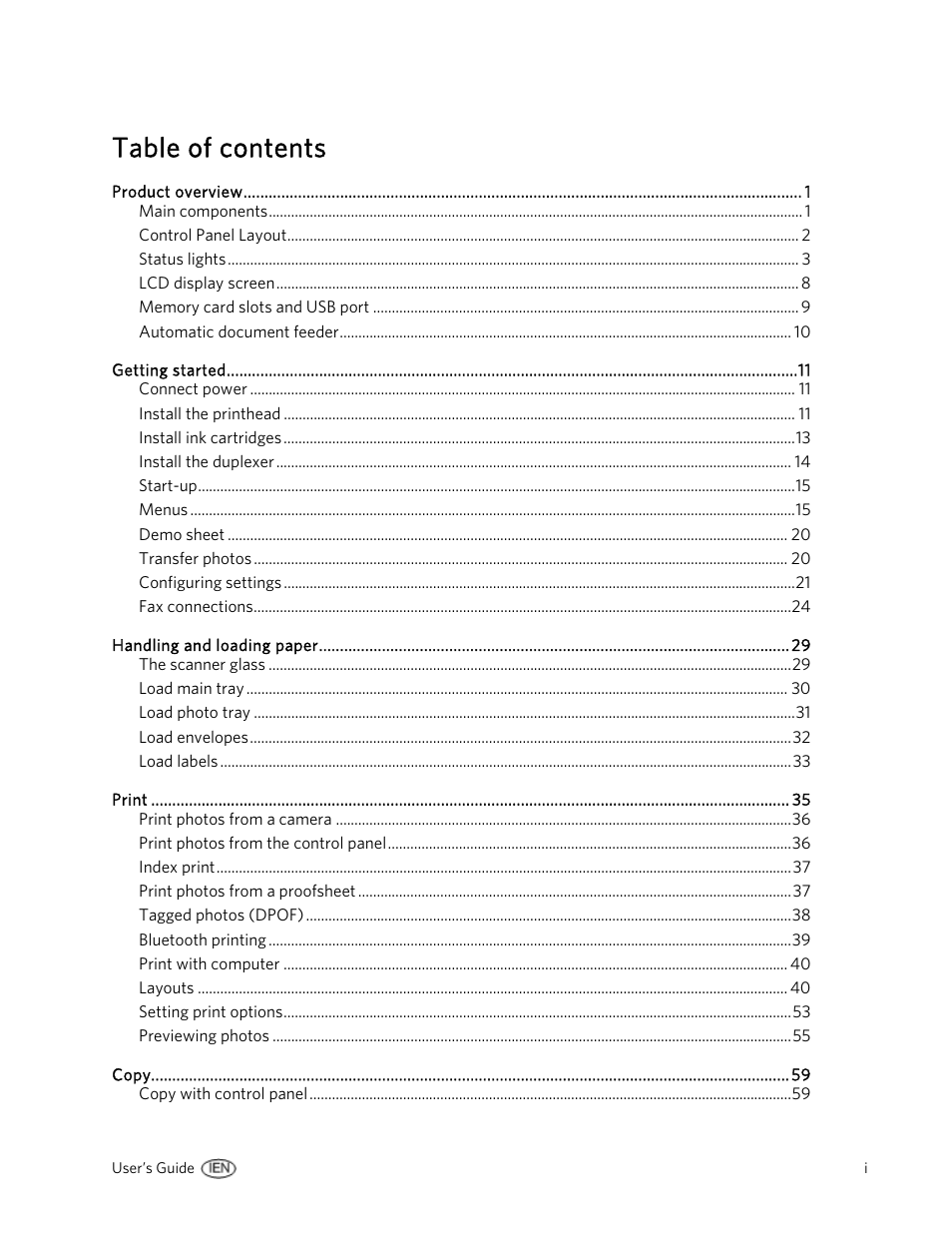 Kodak EasyShare 5500 User Manual | Page 3 / 122