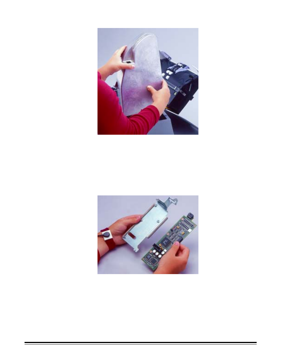 Attaching the imprinter board and cable | Kodak i250 User Manual | Page 42 / 68