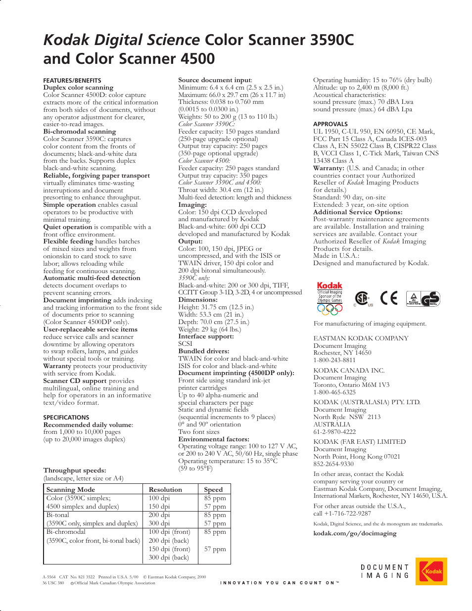 Kodak 4500 User Manual | Page 2 / 2