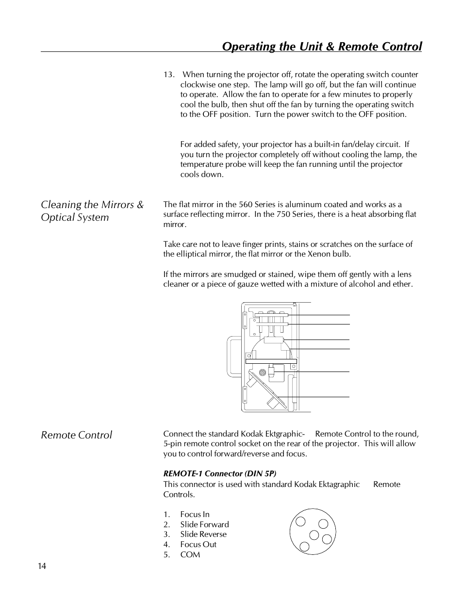 Operating the unit & remote control | Kodak 560 User Manual | Page 16 / 42