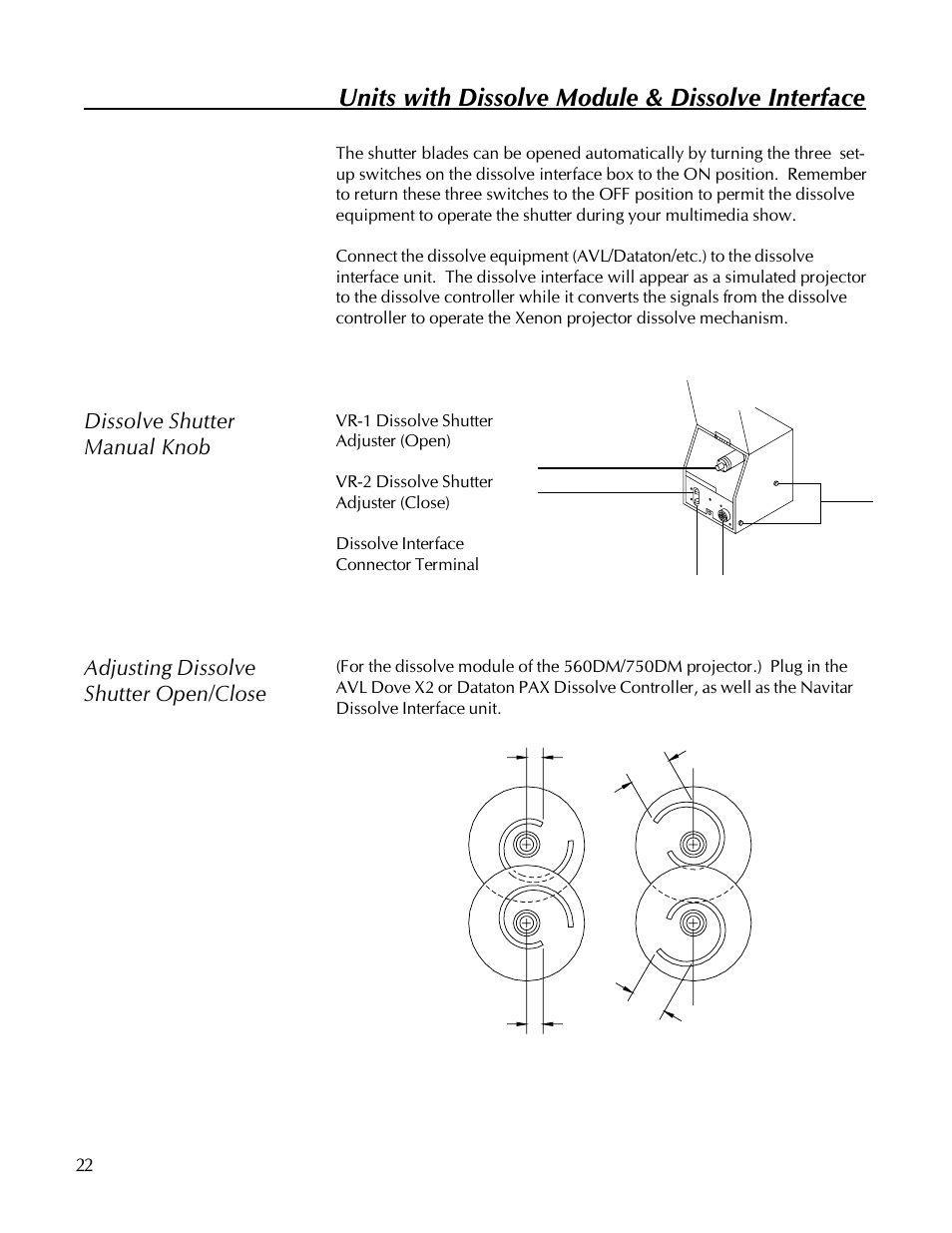 Units with dissolve module & dissolve interface | Kodak 560 User Manual | Page 24 / 42