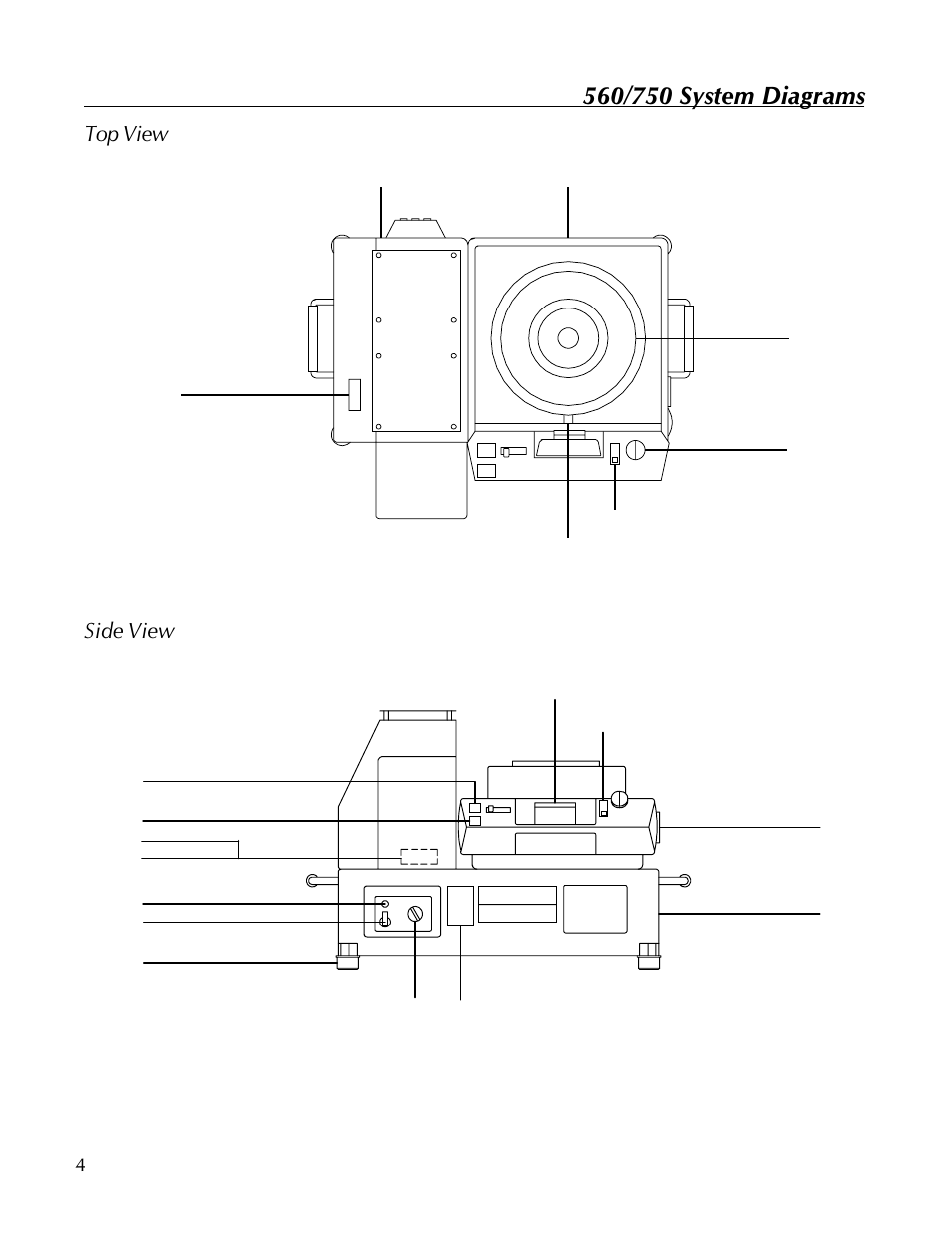 Top view side view | Kodak 560 User Manual | Page 6 / 42