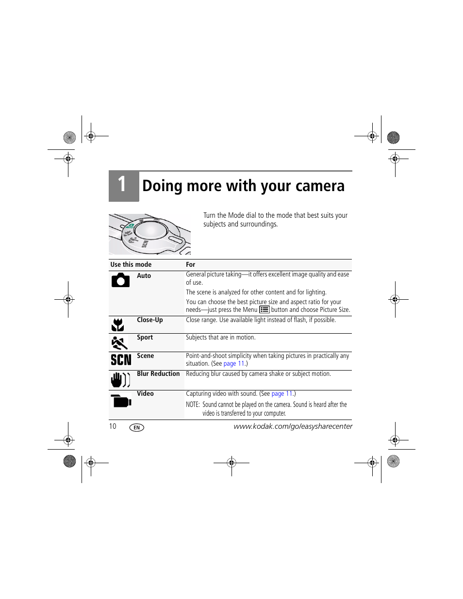 Doing more with your camera | Kodak c180 User Manual | Page 10 / 27