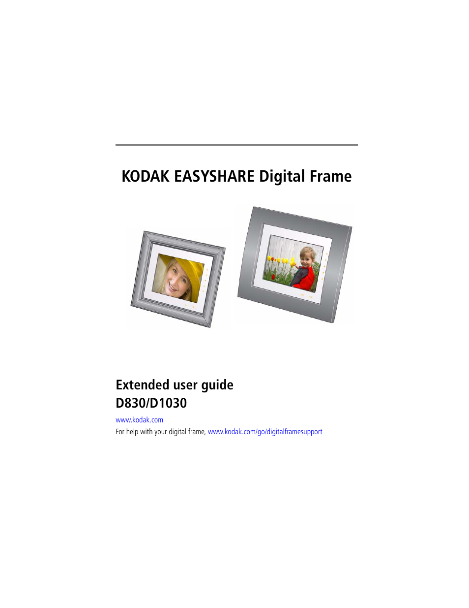 Kodak D830 User Manual | 56 pages