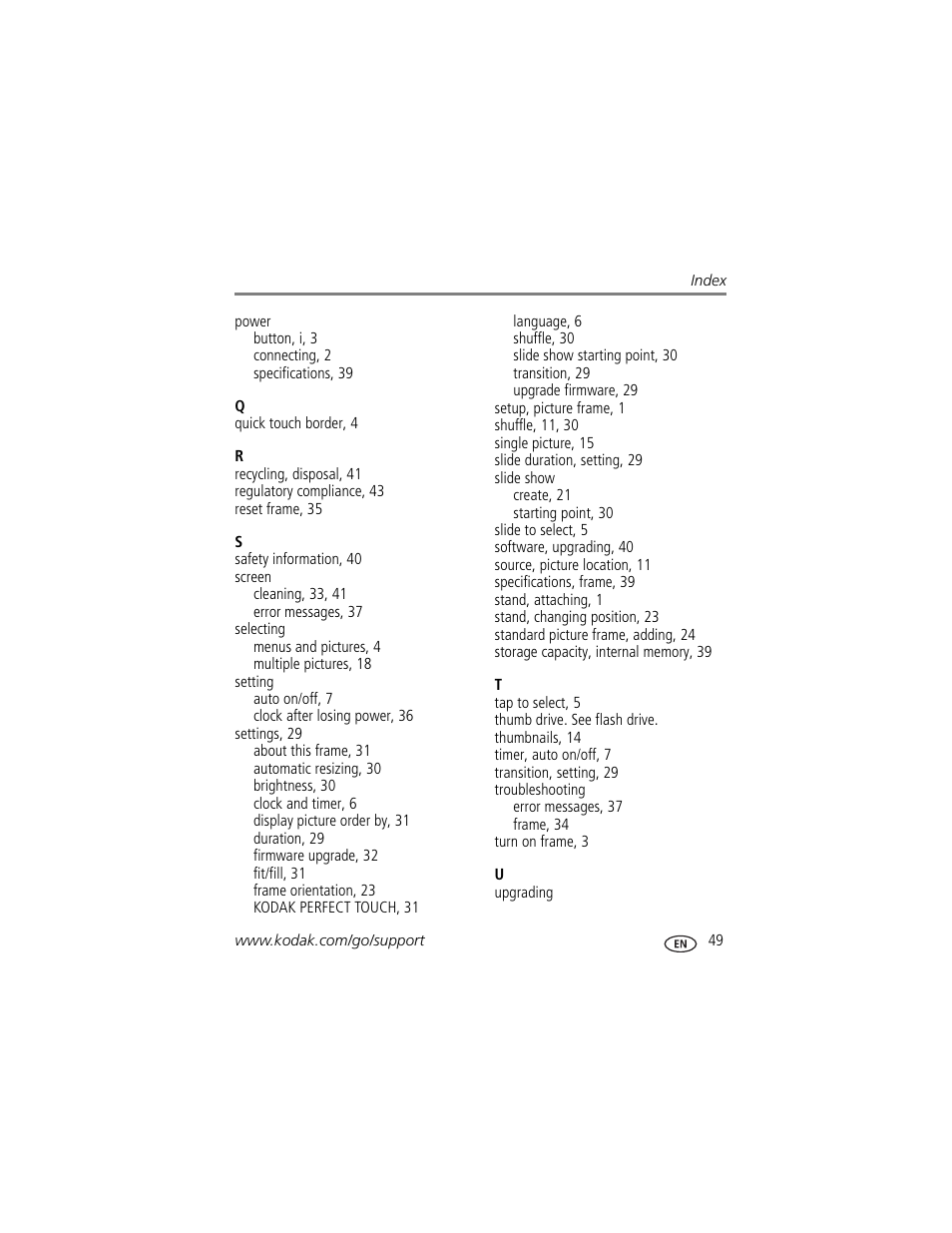 Kodak D830 User Manual | Page 55 / 56