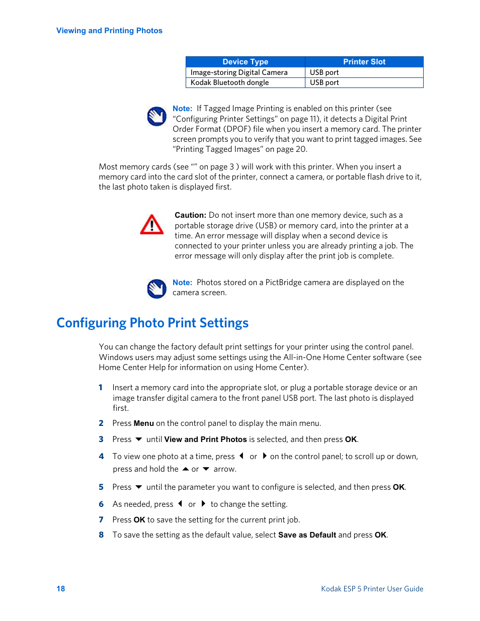 Configuring photo print settings | Kodak ESP 5 User Manual | Page 24 / 81