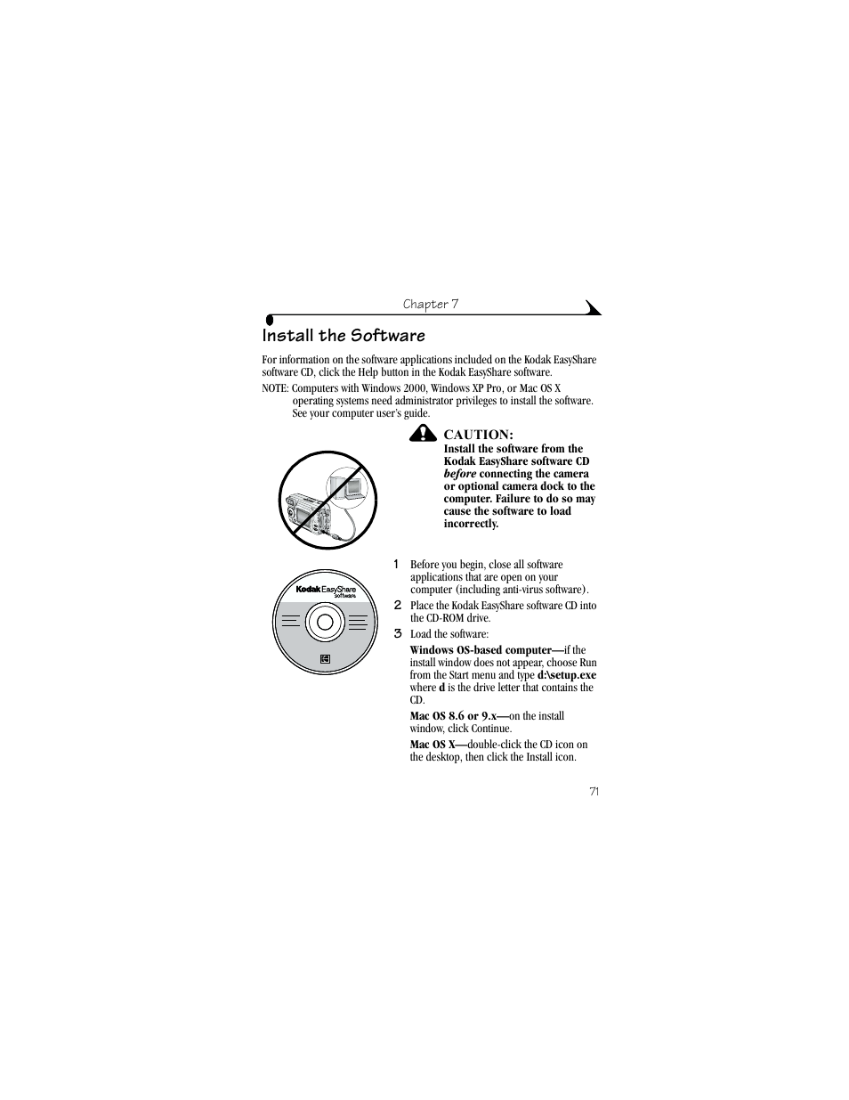 Install the software | Kodak DX6440 User Manual | Page 83 / 134