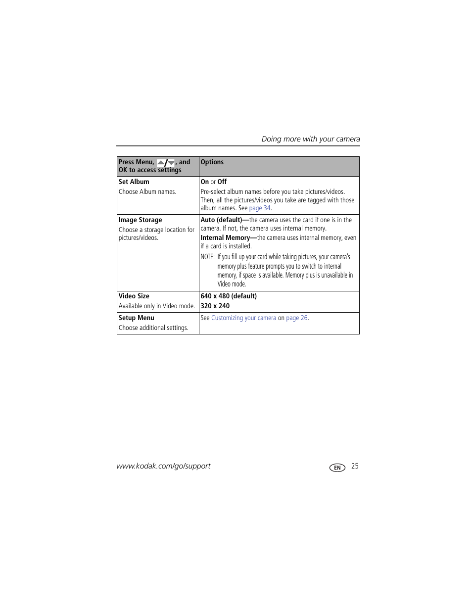 Kodak EASYSHARE C813 User Manual | Page 31 / 70