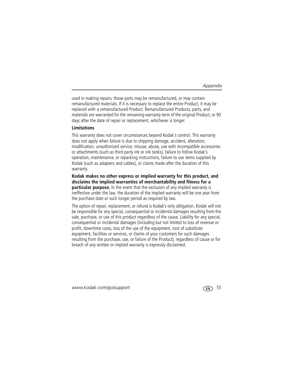 Kodak EASYSHARE C813 User Manual | Page 61 / 70