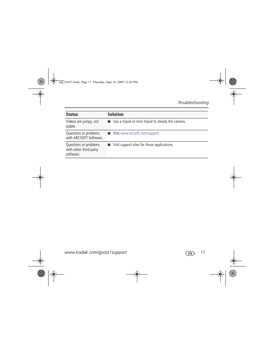 Kodak Zx1 User Manual | Page 17 / 25