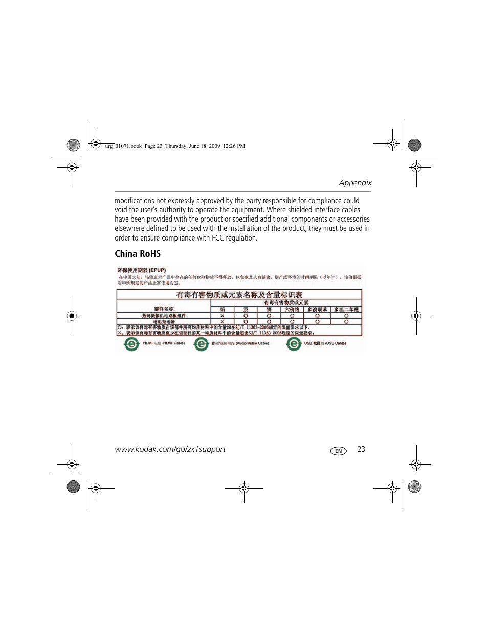 Kodak Zx1 User Manual | Page 23 / 25