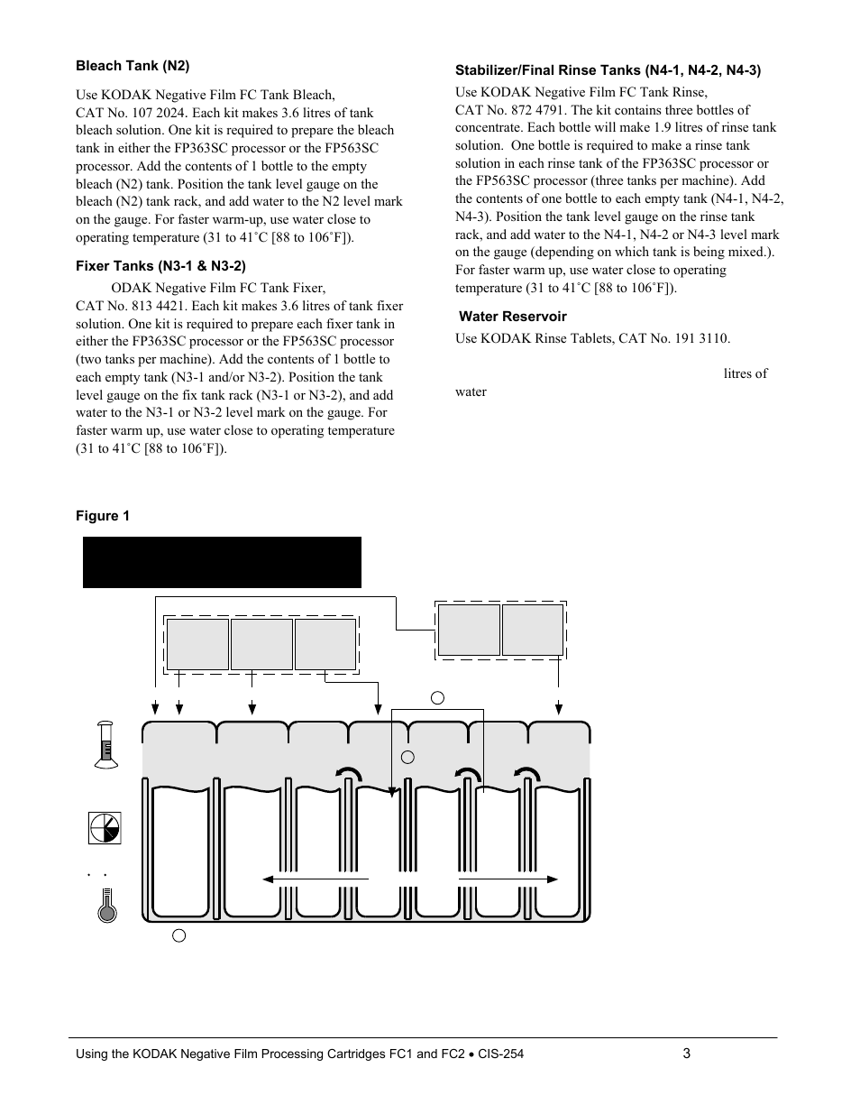 Cn-16s, Cartridge chemistry, Process cycle with kodak negative film | Kodak FC1 User Manual | Page 3 / 10