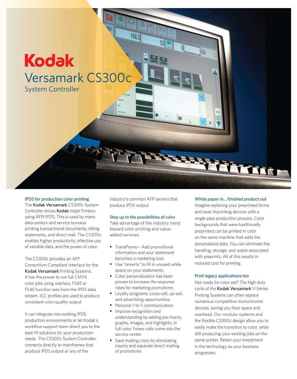 Kodak CS300C User Manual | 2 pages