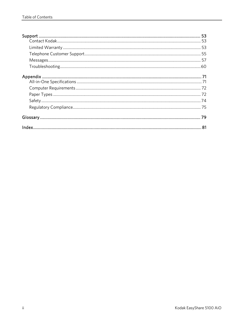 Kodak EasyShare 5100 User Manual | Page 4 / 86