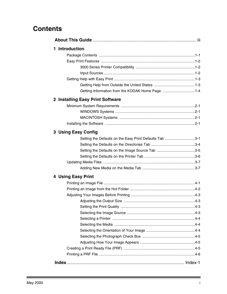 Kodak 3000 User Manual | Page 3 / 36