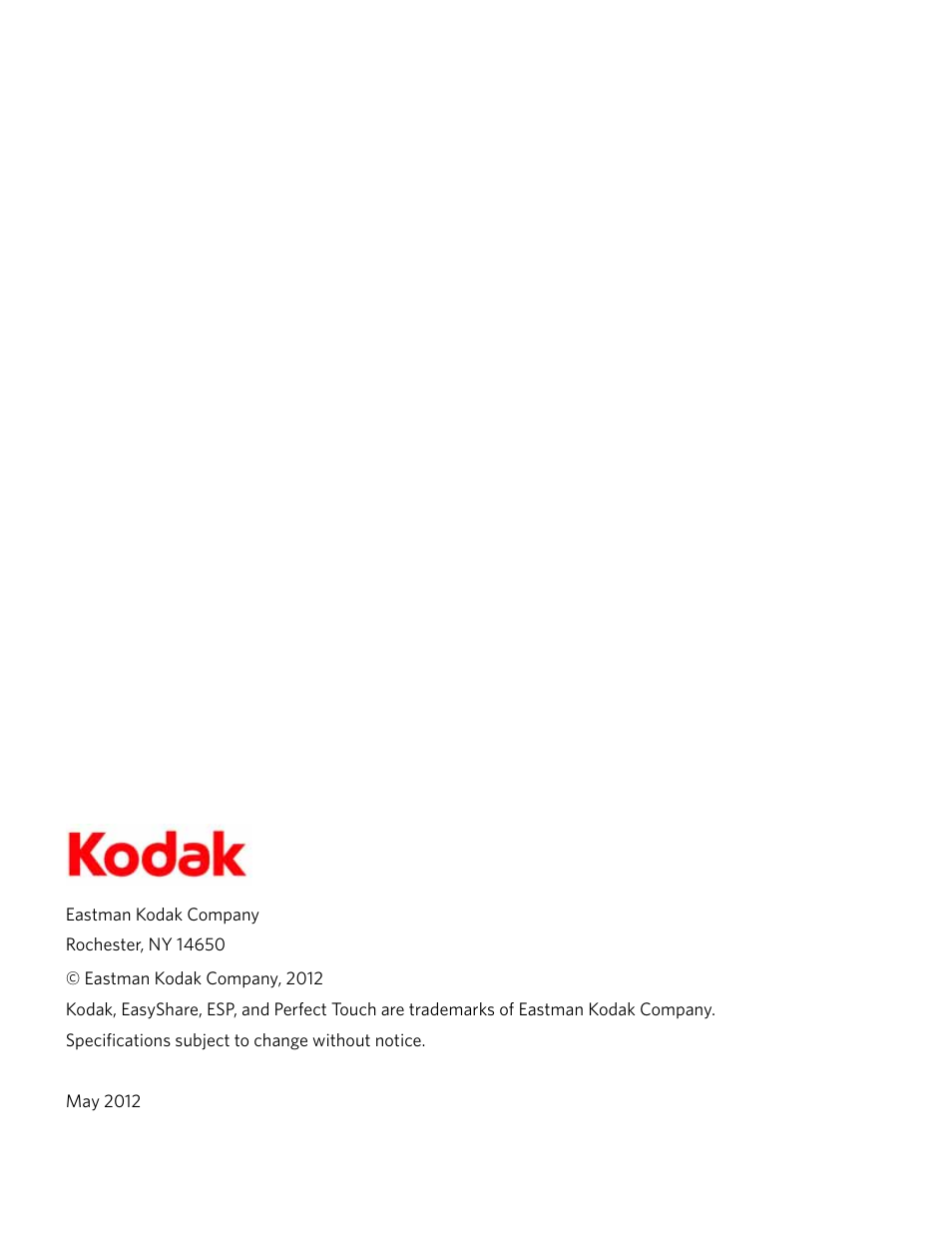 Kodak EASTMAN 3.2S User Manual | Page 2 / 123