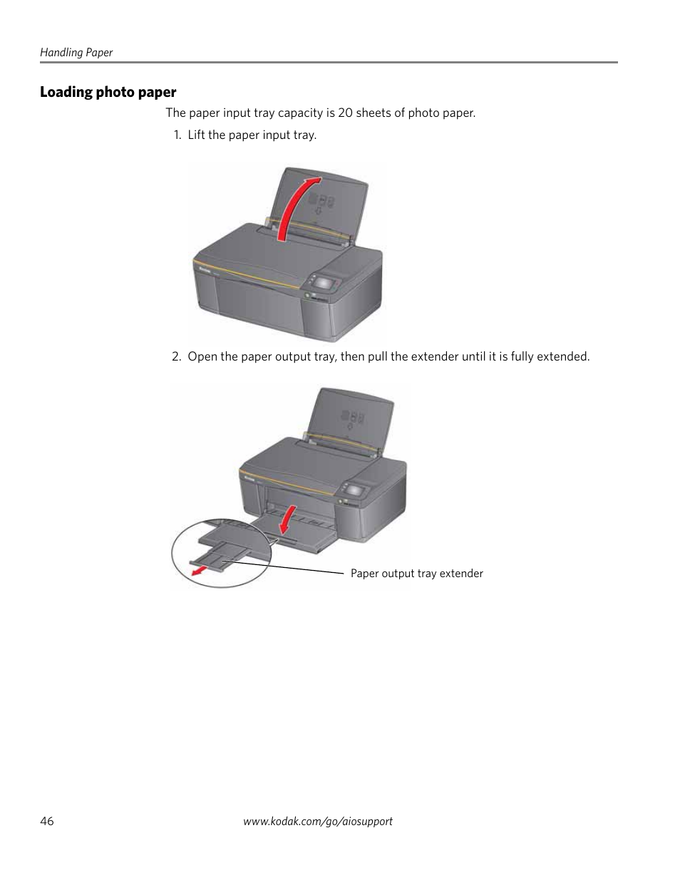 Loading photo paper | Kodak EASTMAN 3.2S User Manual | Page 52 / 123