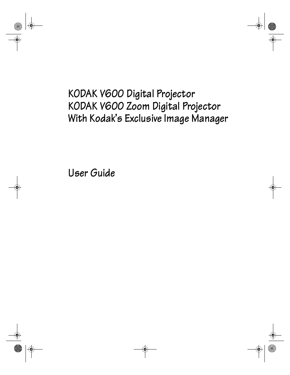 Kodak V600 User Manual | 44 pages