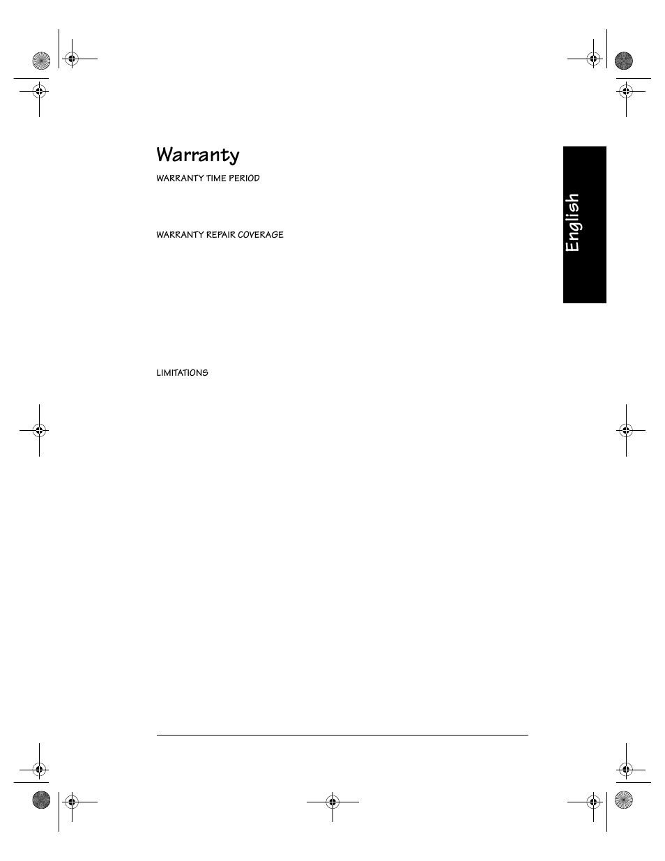 Warranty, English | Kodak V600 User Manual | Page 41 / 44