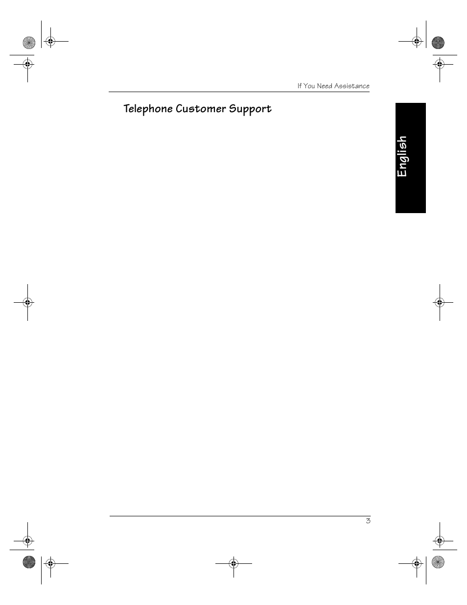 English, Telephone customer support | Kodak V600 User Manual | Page 7 / 44