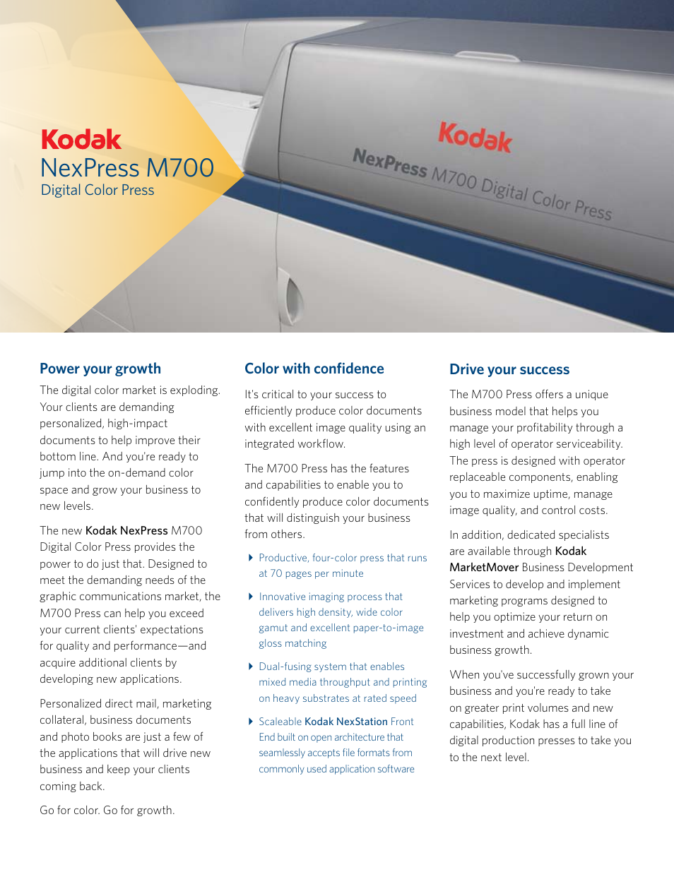 Kodak M700 User Manual | 2 pages