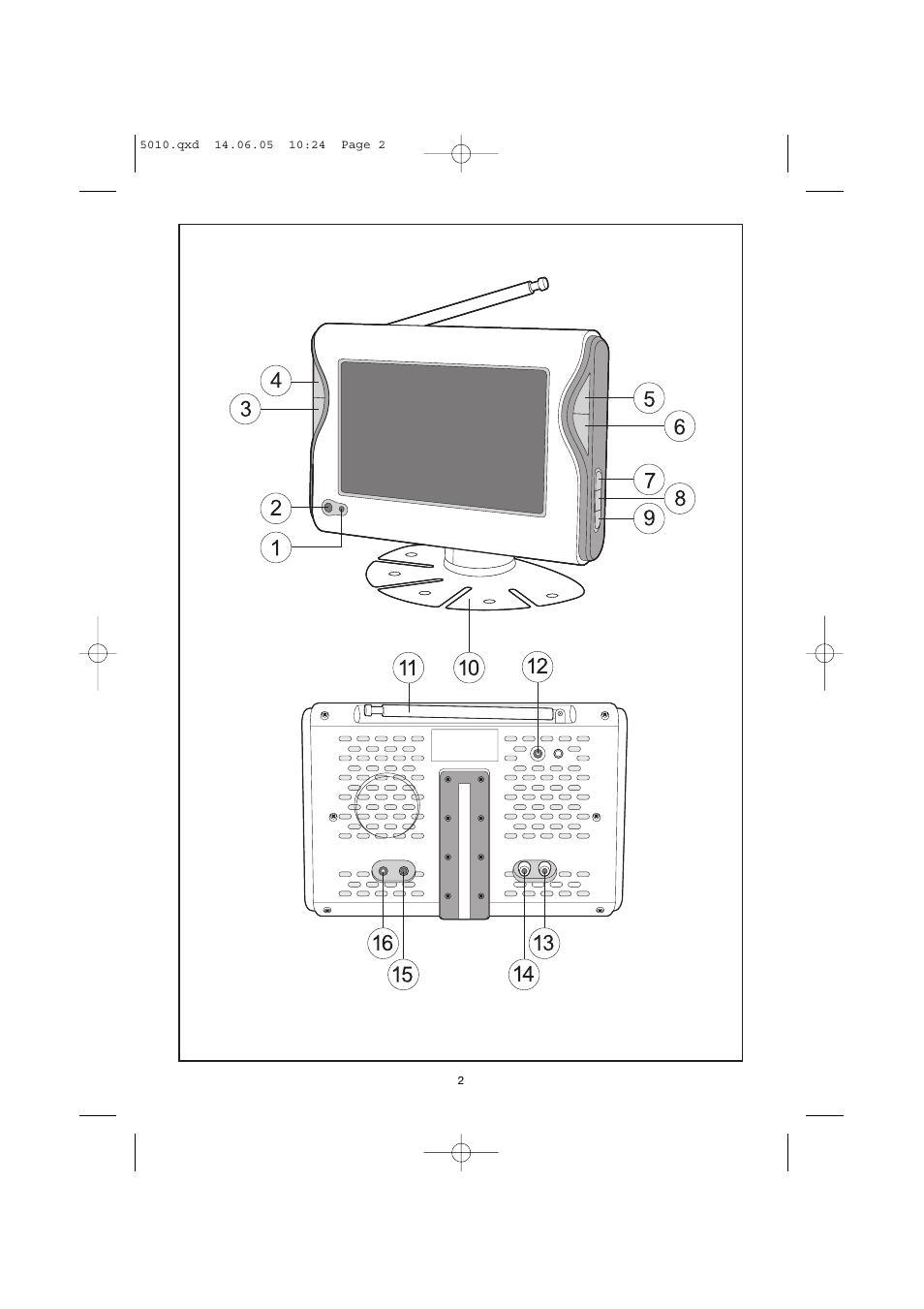 Vitek VT-5010 SR User Manual | Page 2 / 20