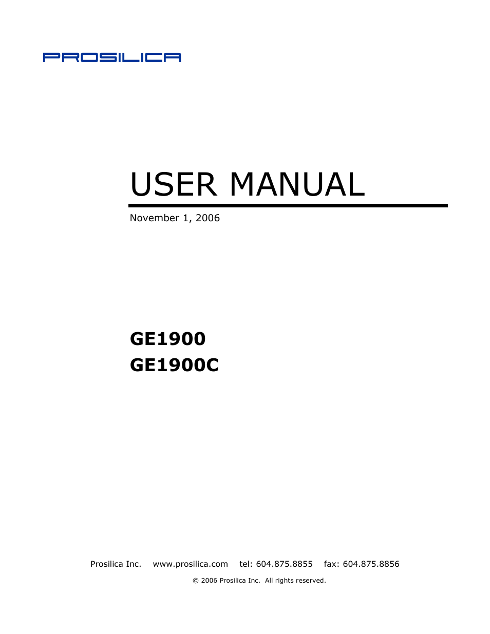 Kodak GE1900 User Manual | 21 pages