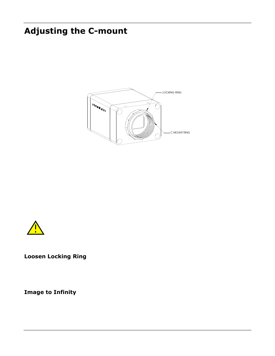 Adjusting the c-mount | Kodak GE1900 User Manual | Page 13 / 21