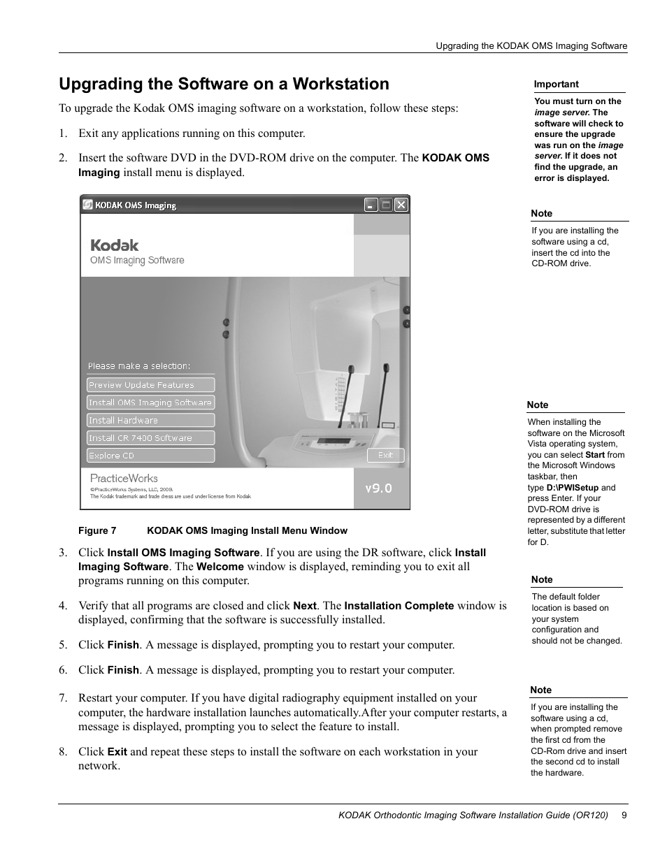 Upgrading the software on a workstation | Kodak OL400-10 User Manual | Page 11 / 12