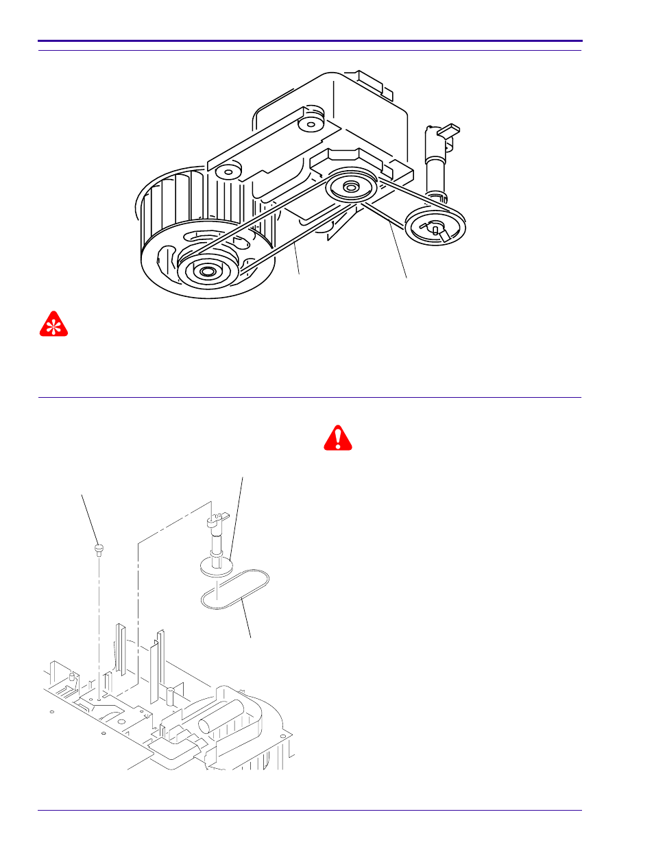 Installing the motor, Replacing the worm pulley and mechanism belt | Kodak E User Manual | Page 8 / 54