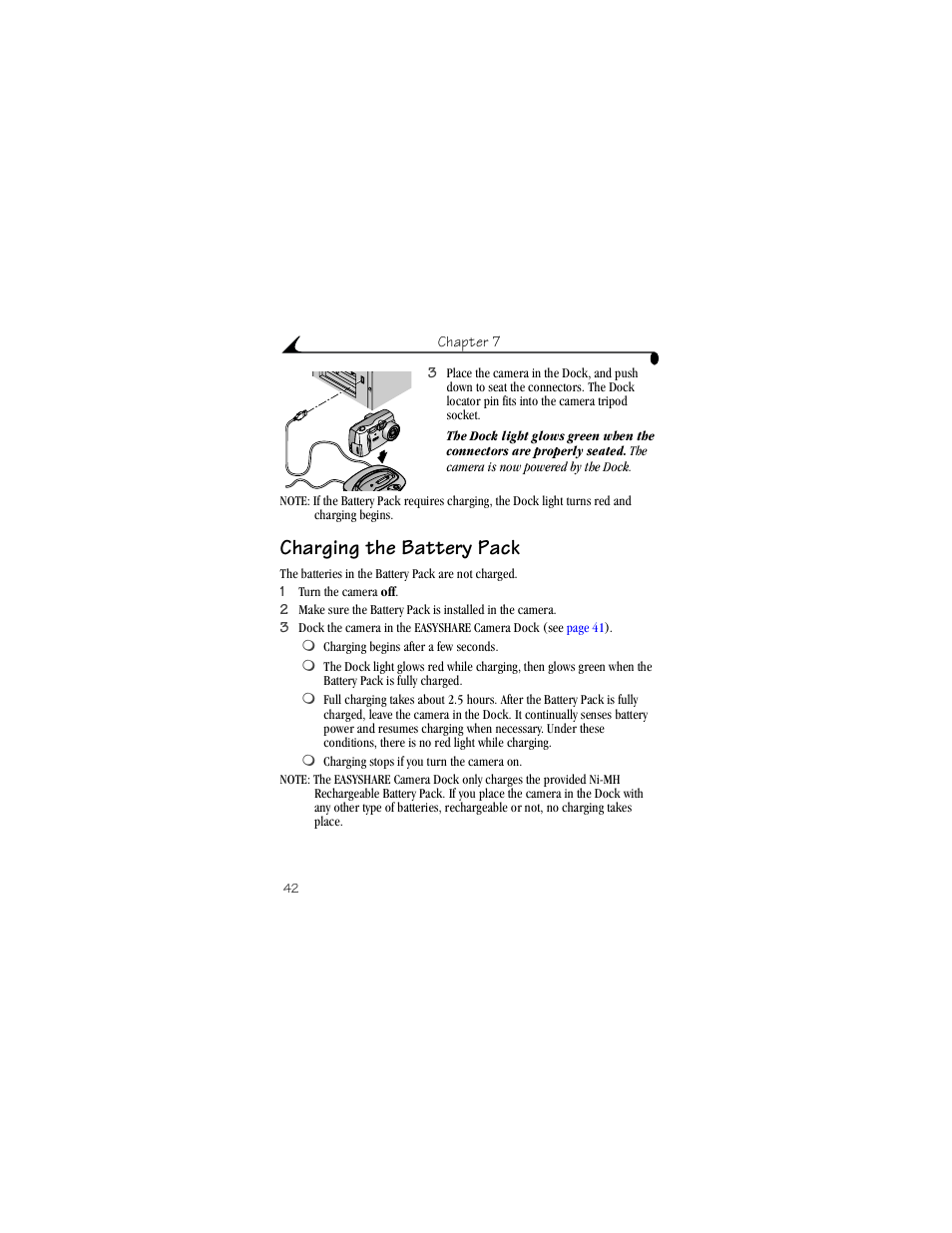 Charging the battery pack | Kodak DX3215 User Manual | Page 52 / 86