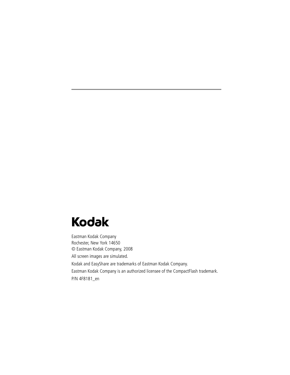 Kodak EASYSHARE W1020 User Manual | Page 2 / 79