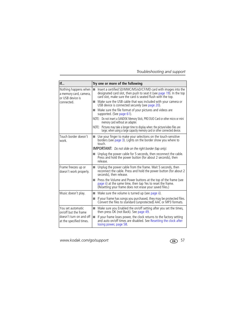 Kodak EASYSHARE W1020 User Manual | Page 63 / 79