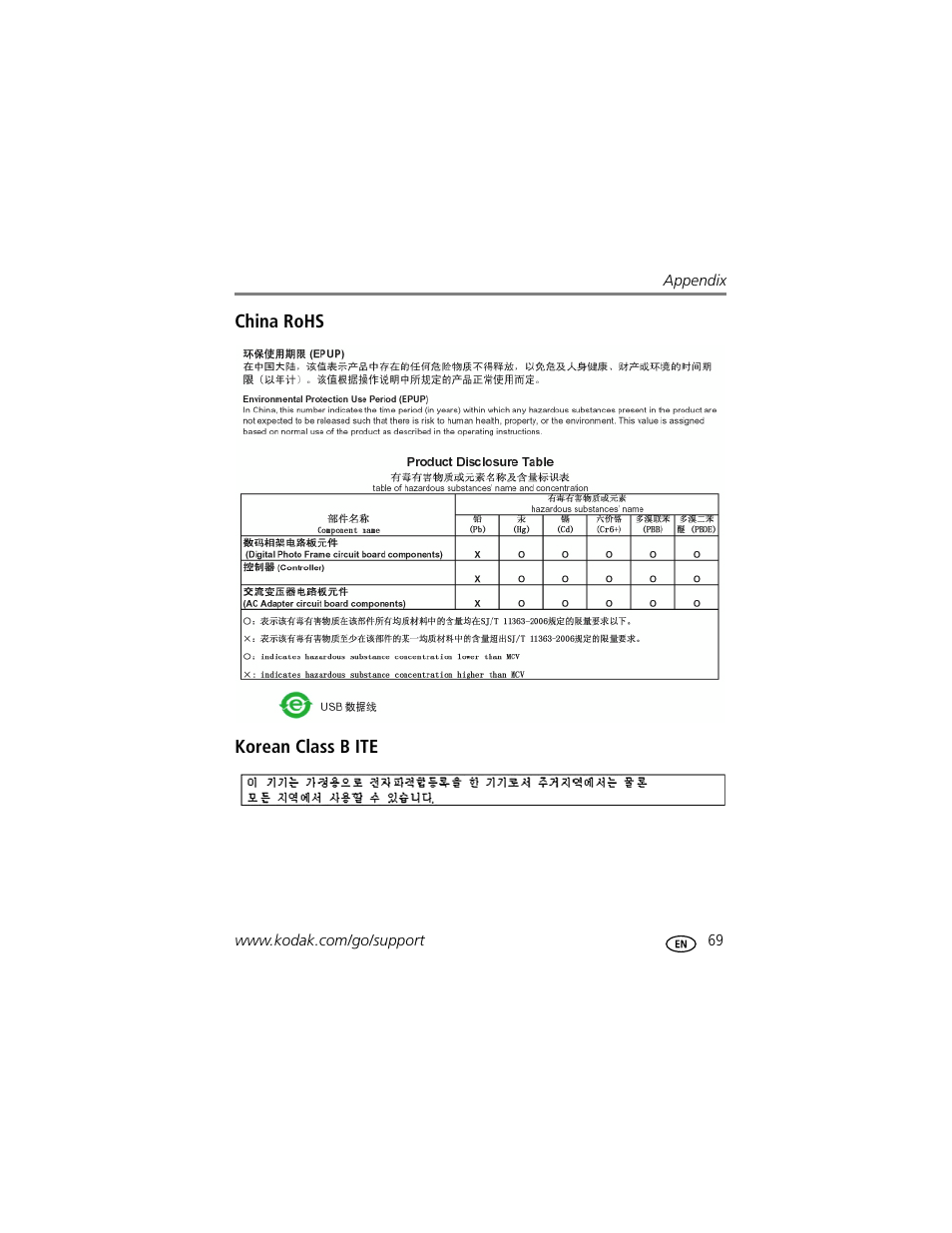 Kodak EASYSHARE W1020 User Manual | Page 75 / 79