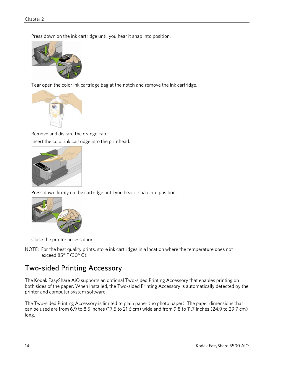 Two-sided printing accessory | Kodak 5500 User Manual | Page 18 / 120