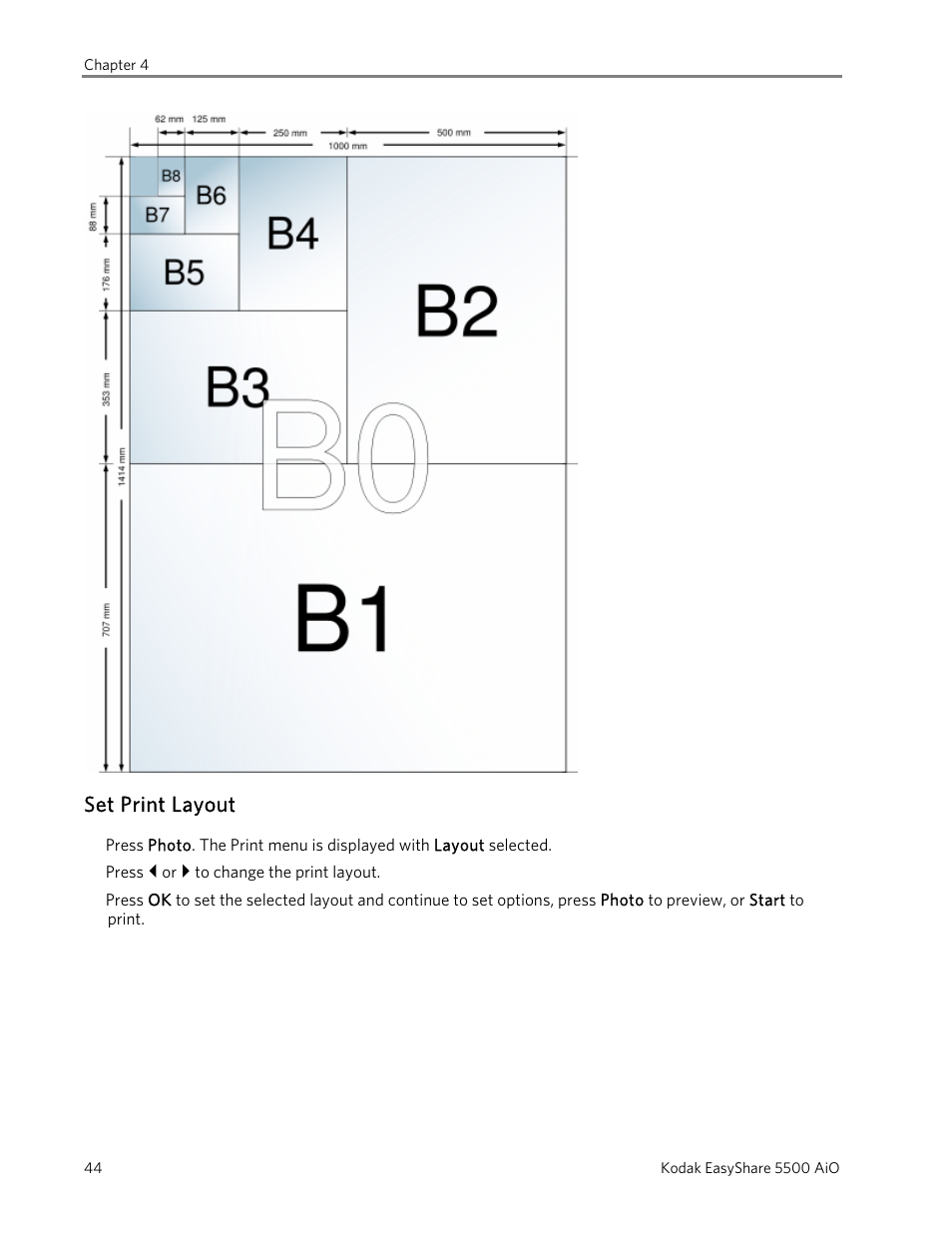 Set print layout | Kodak 5500 User Manual | Page 48 / 120