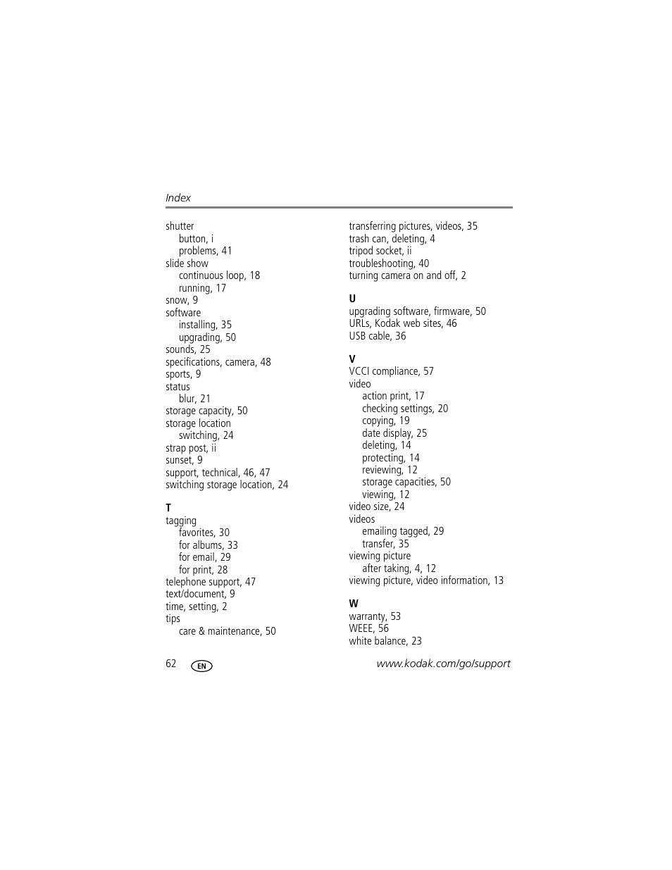 Kodak EASYSHARE C513 User Manual | Page 68 / 69