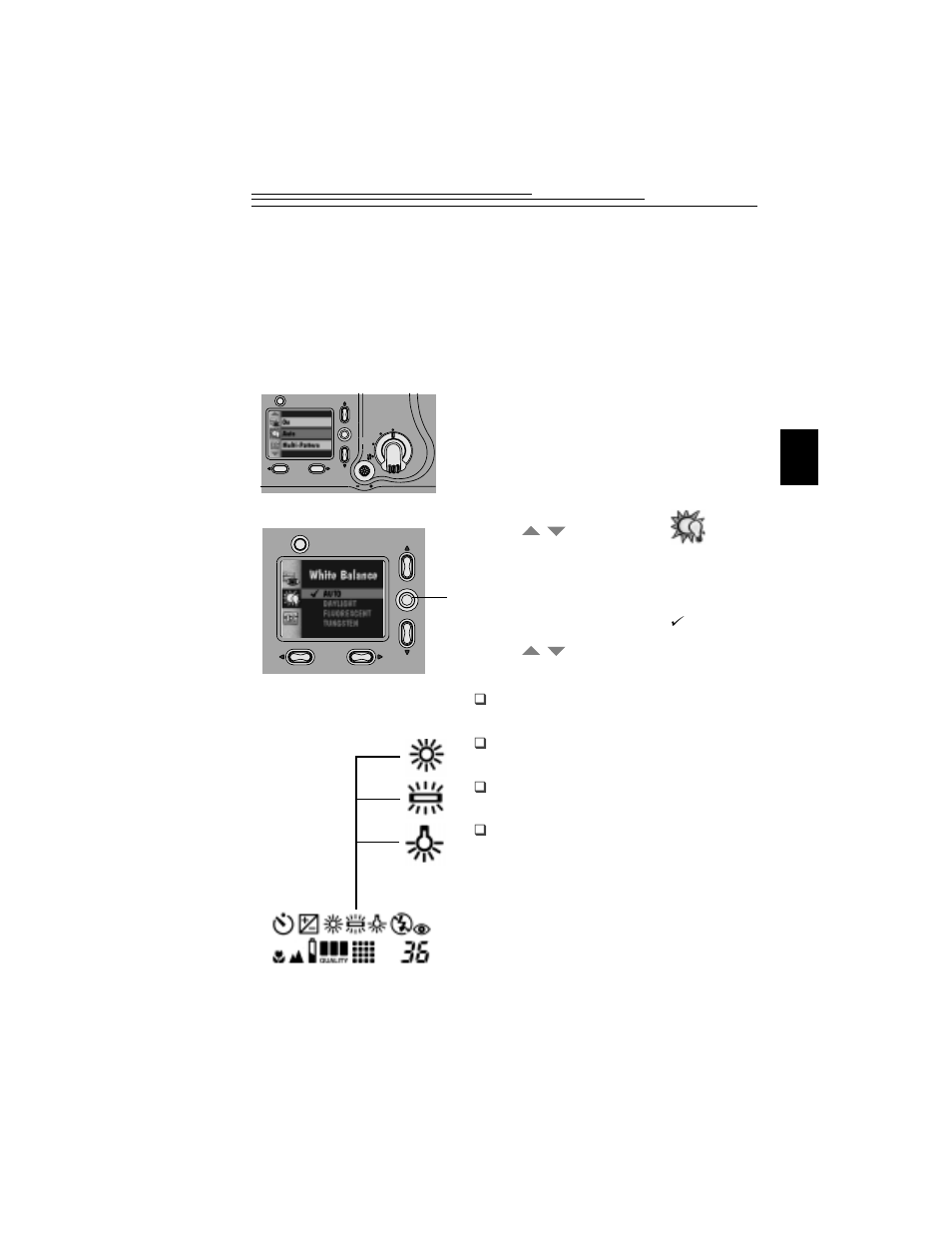 Selecting a white balance for indoor pictures | Kodak DC5000 User Manual | Page 35 / 106