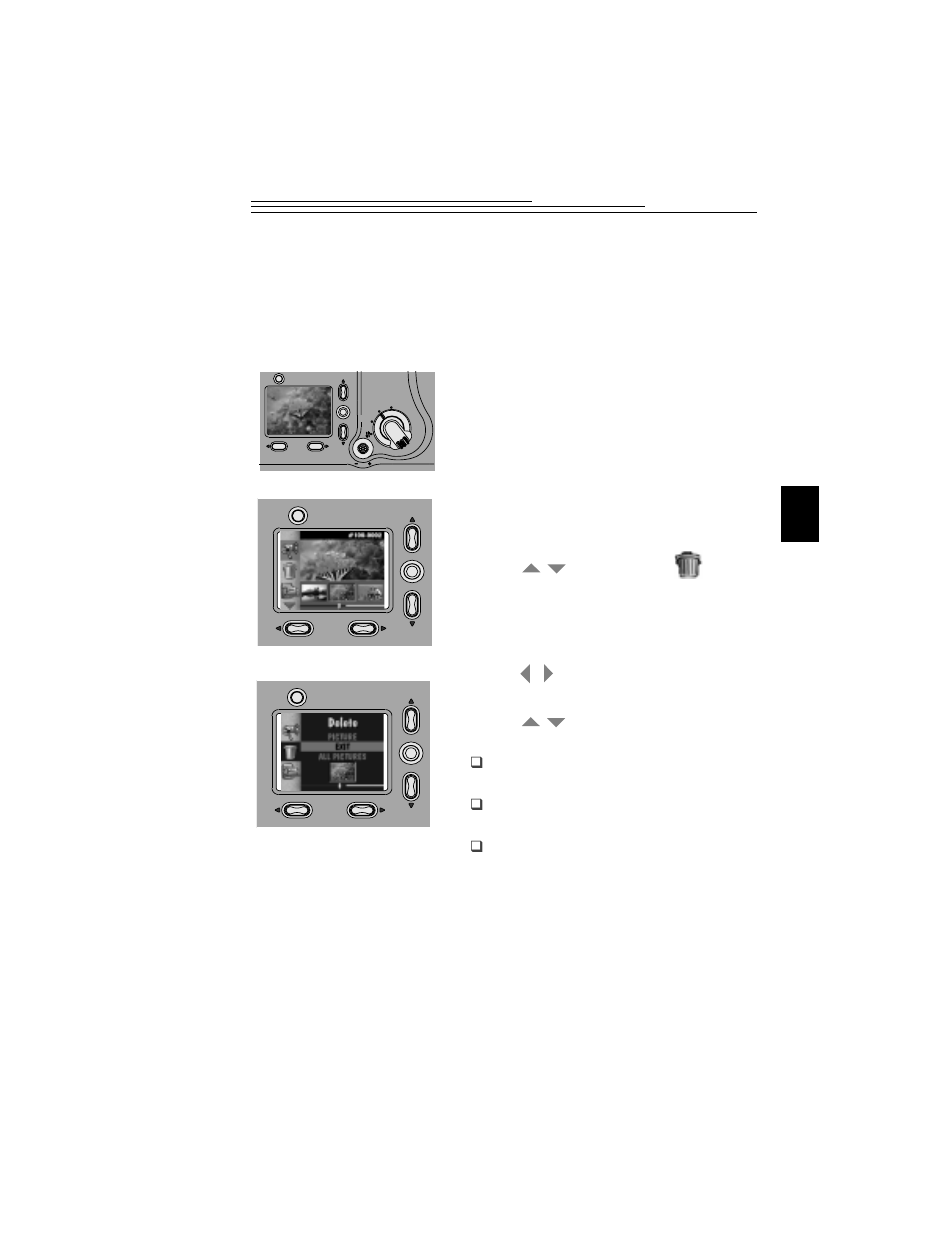 Deleting one or all of your pictures | Kodak DC5000 User Manual | Page 47 / 106