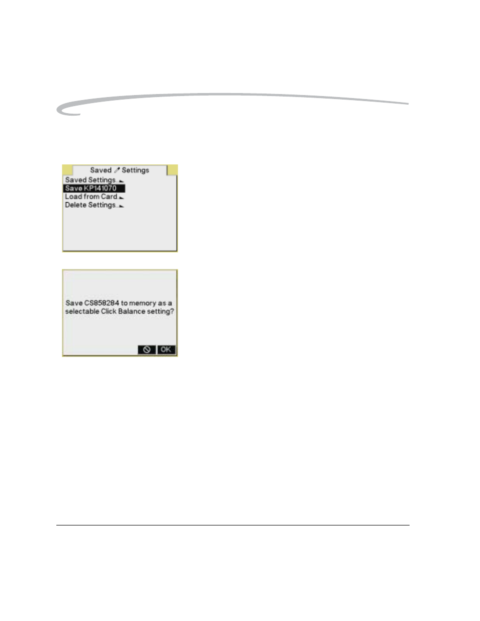 Saving a setting on the camera -6 | Kodak DCS Pro 14n User Manual | Page 116 / 230