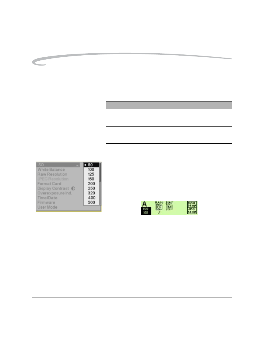 Setting iso, Setting iso -10 | Kodak DCS Pro 14n User Manual | Page 58 / 230