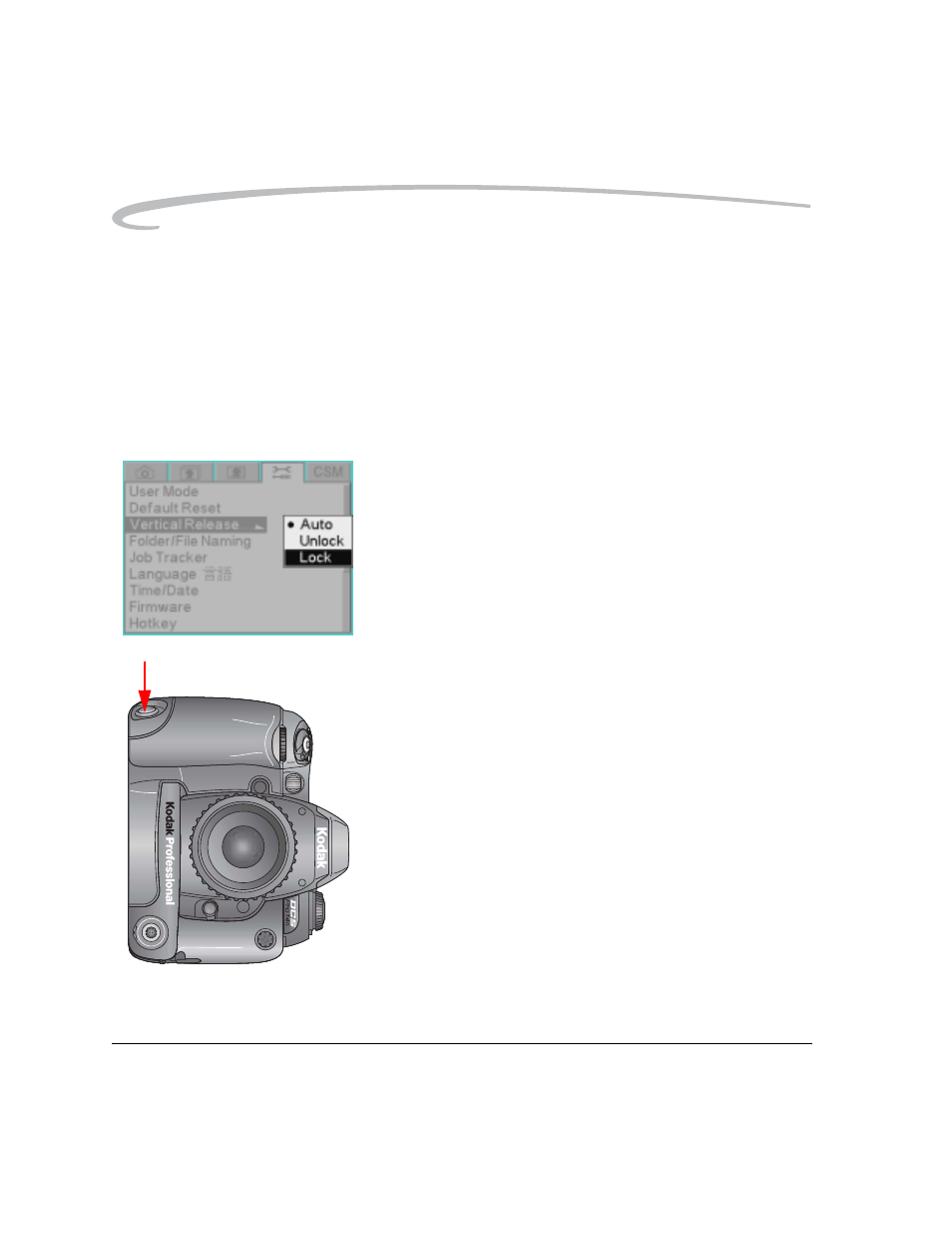 Using the vertical release, Using the vertical release -14 | Kodak DCS Pro 14n User Manual | Page 82 / 230