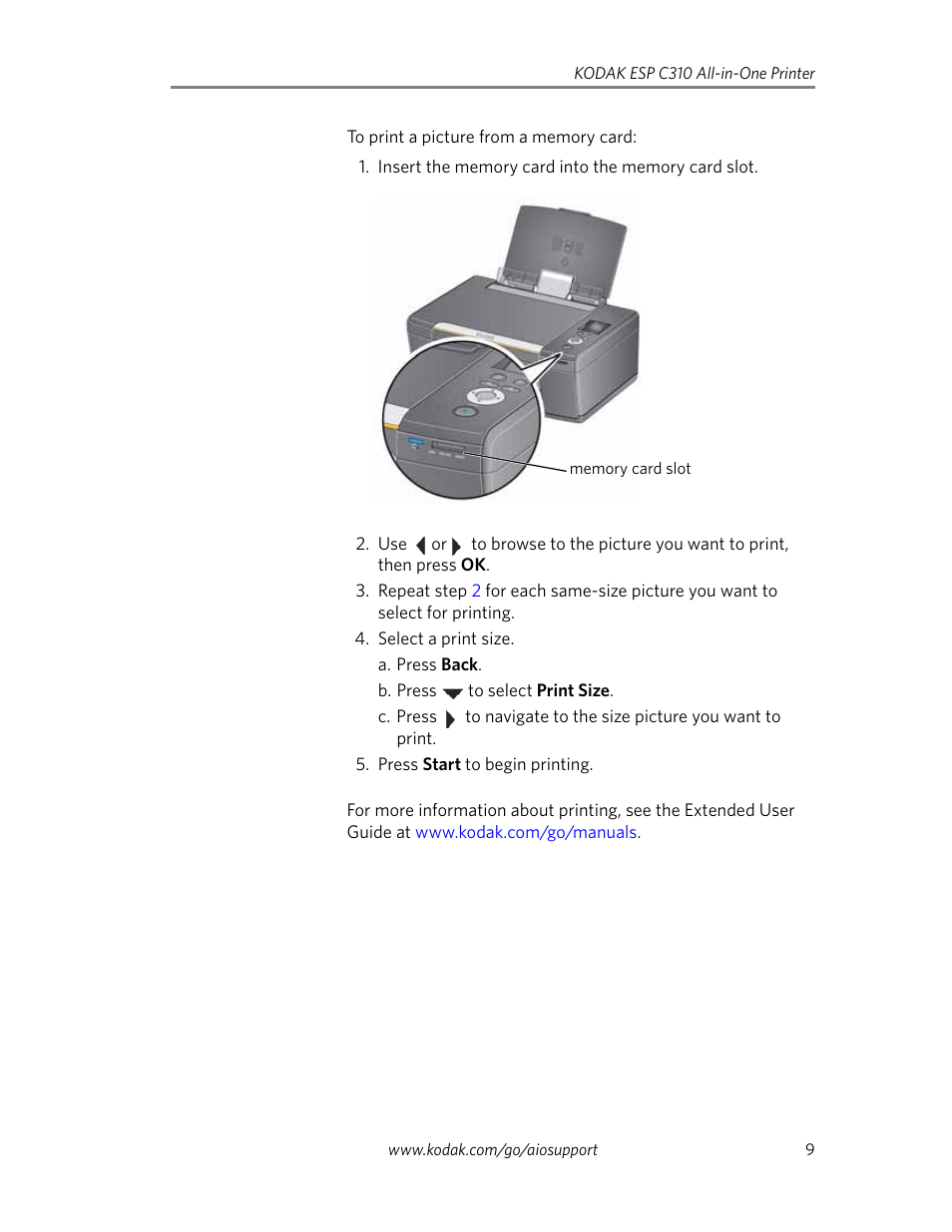 Kodak C310 User Manual | Page 11 / 20