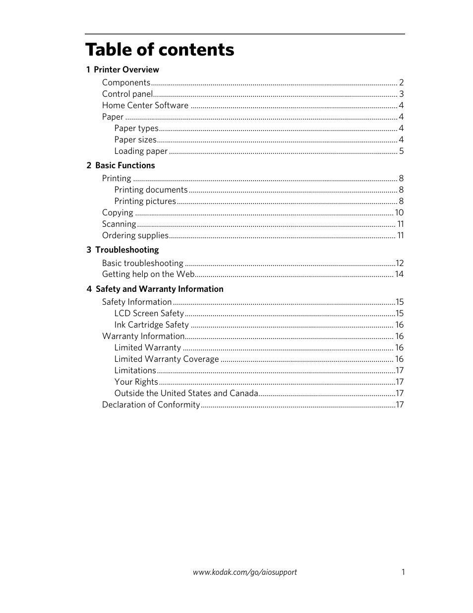 Kodak C310 User Manual | Page 3 / 20