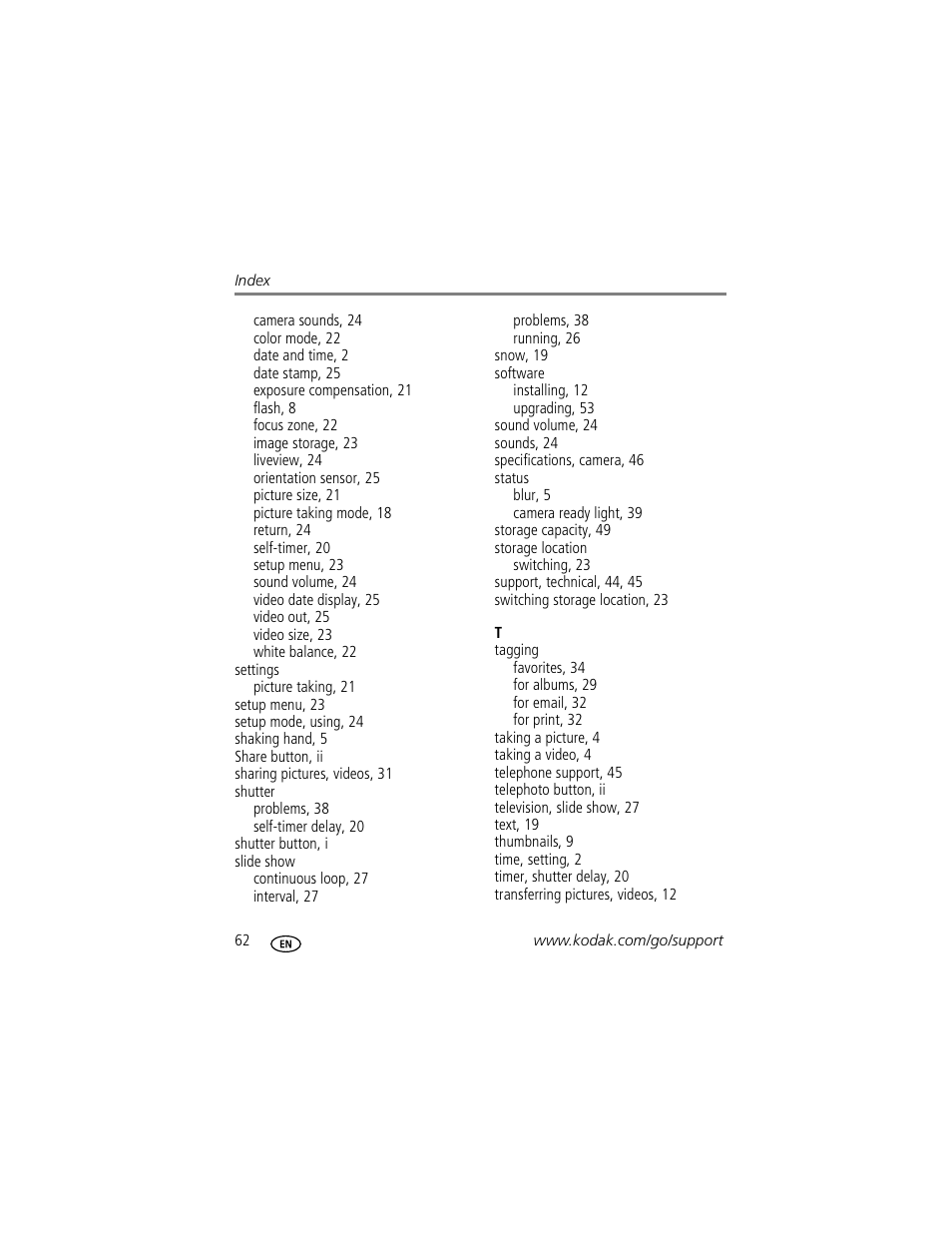 Kodak EASYSHARE C633 User Manual | Page 68 / 69